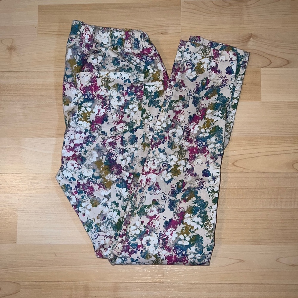 Floral jeggings, S